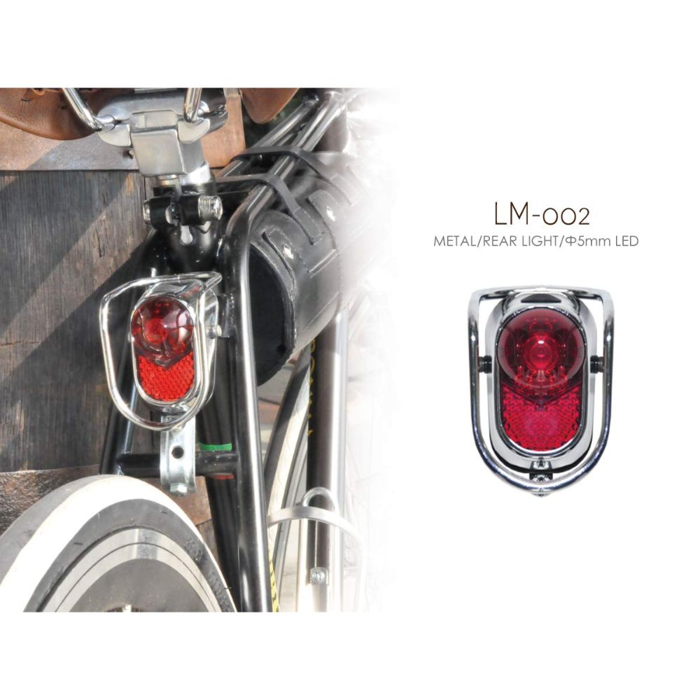 Kiley Kipoint Vintage Old School Bicycle LED Rear Tail Light - Model LM-002, Made In Taiwan